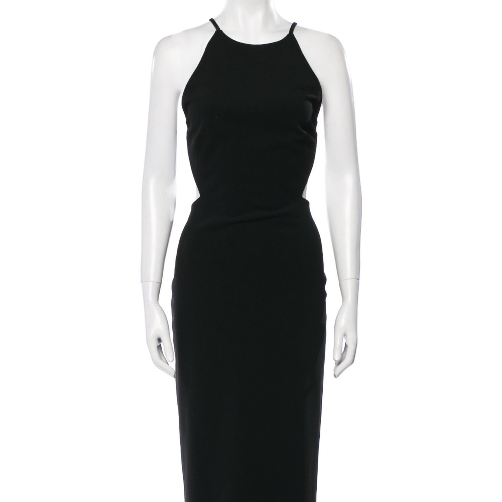 Solace London used excellent condition Size Medium US 8 black midi dress